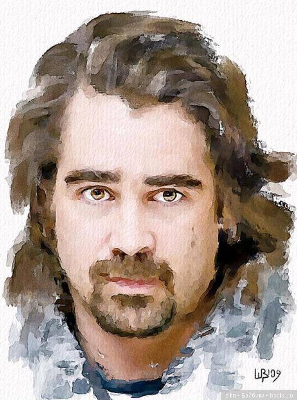 Портретные акварели художника Виталия Щукина