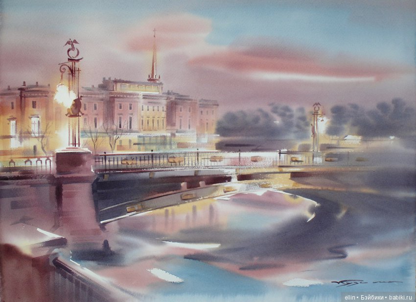 Петербургские акварели художника Константина Куземы