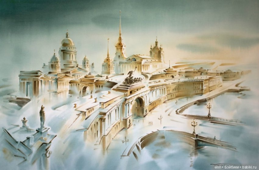 Петербургские акварели художника Константина Куземы