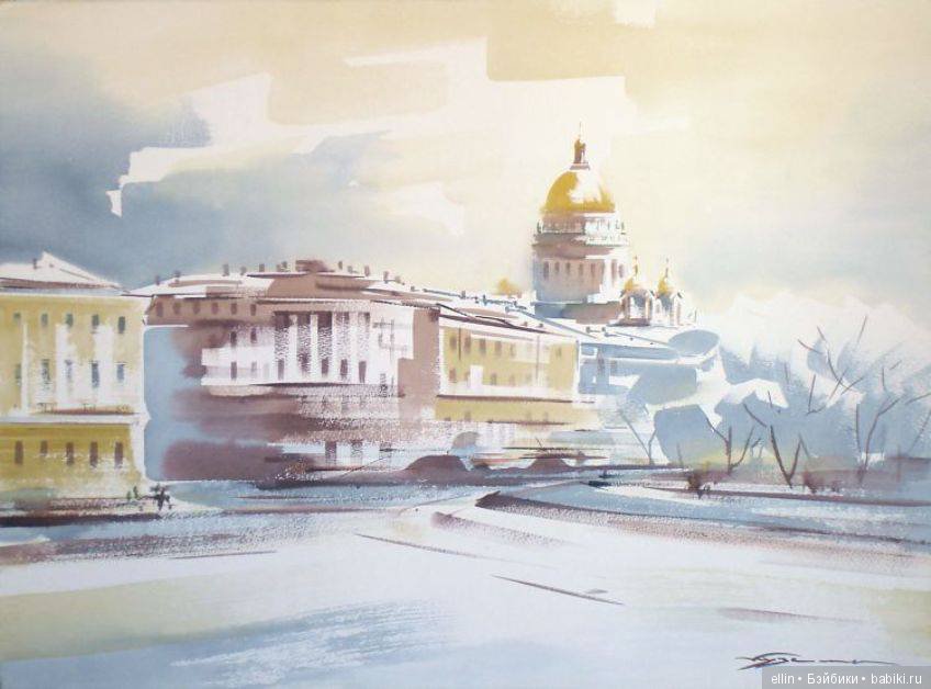 Петербургские акварели художника Константина Куземы