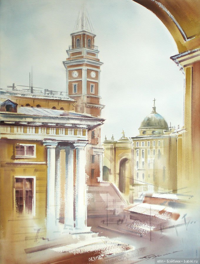 Петербургские акварели художника Константина Куземы