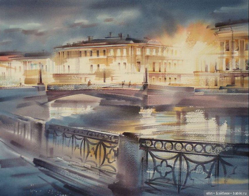 Петербургские акварели художника Константина Куземы (фото 10)