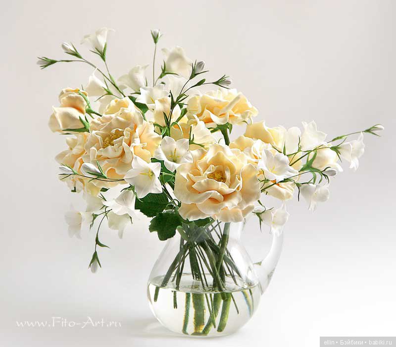 Рукотворная красота. Цветы из холодного фарфора