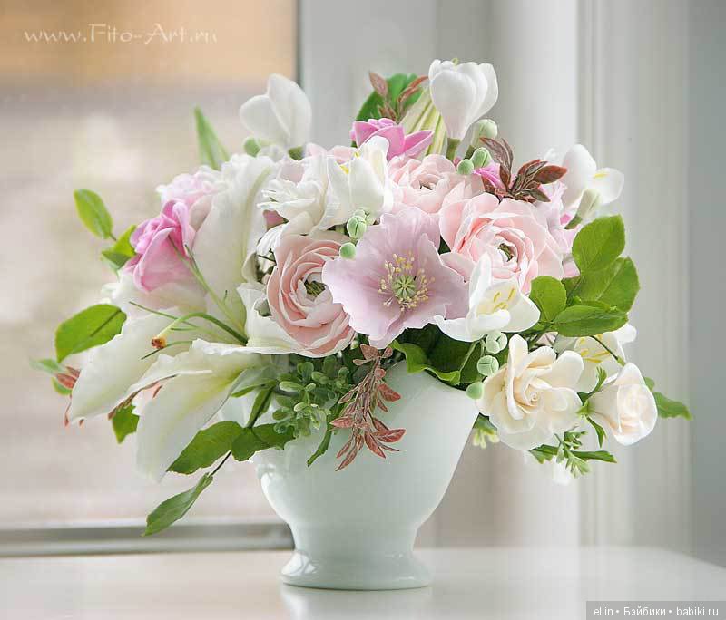 Рукотворная красота. Цветы из холодного фарфора (фото 2)