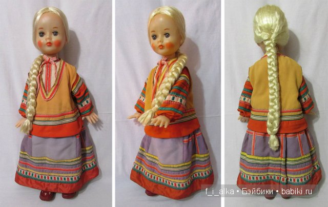 Клеймо «слоник»: не ранние куклы СССР завода «Кругозор»; куклы фабрики «Венибе»: не путать с ПО «Неринга» (фото 8)