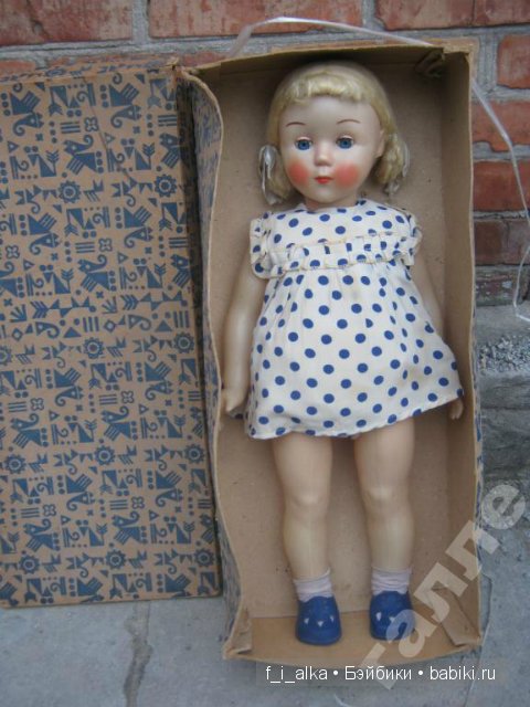 Клеймо «слоник»: не ранние куклы СССР завода «Кругозор»; куклы фабрики «Венибе»: не путать с ПО «Неринга» (фото 5)