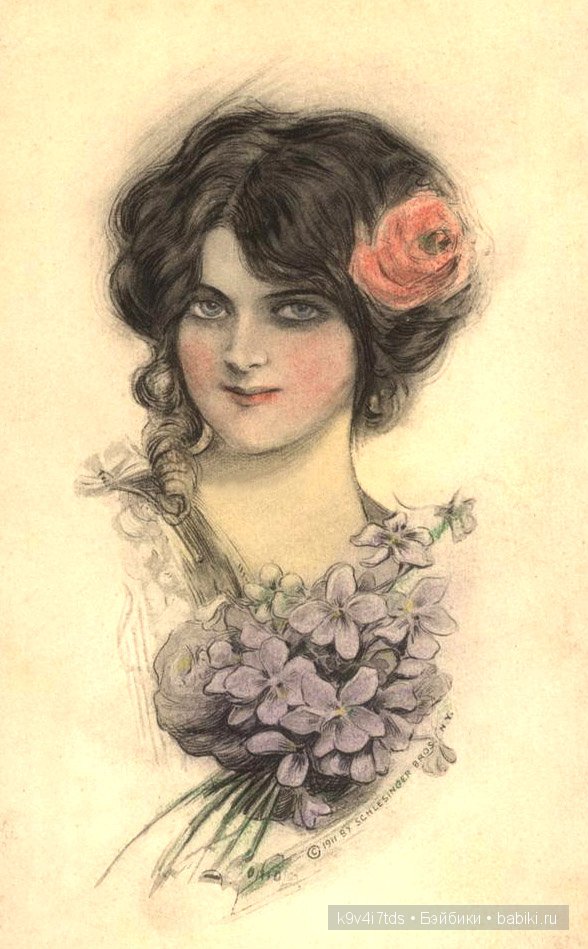 Виолетта - нежный цветок. Антикварная кукла от Nikolaus Oberender (фото 2)