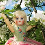Яблони в цвету. Реплика антикварной куклы Bébé BRU JNE от автора Branka Schärli