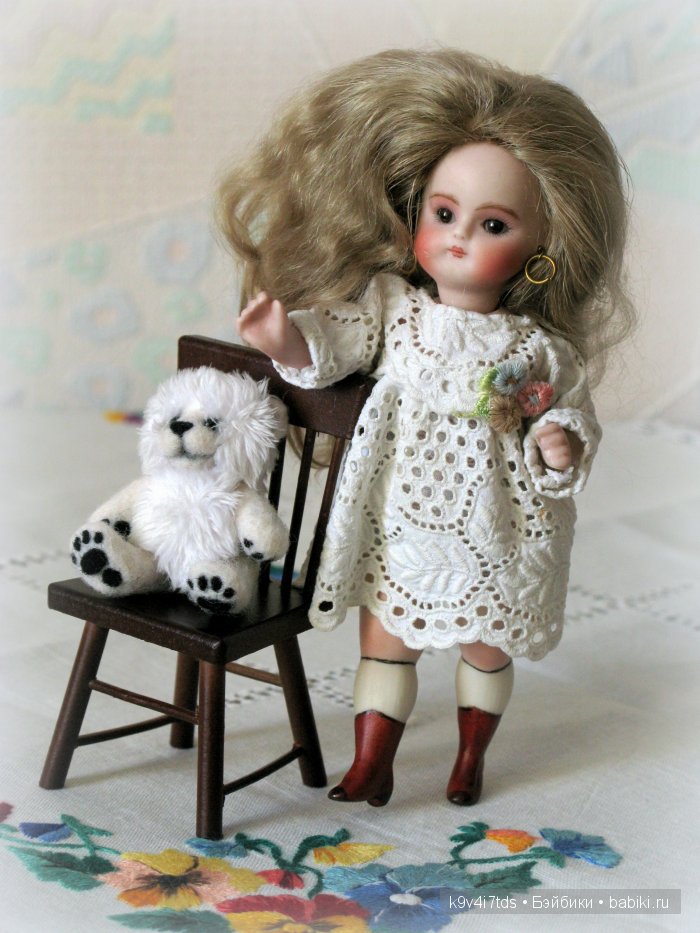 реплика французской куклы миньонетты