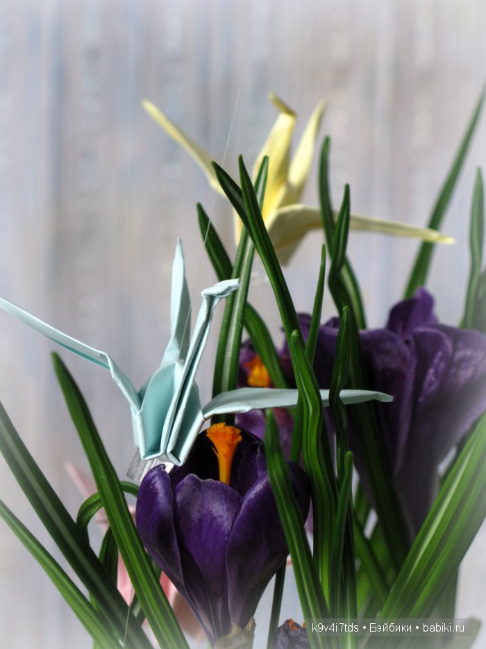 оригами журавлик