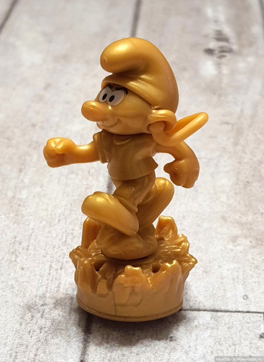 Золотые Смурфики. THE GOLDEN SMURFS Kinder Surprise 2022 - Киндер сюрприз -  Sweet Box - Chupa Chups | Бэйбики - 258798