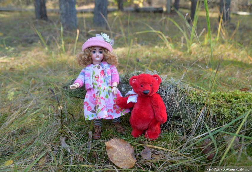 Симона и мишка Альфонсо — Антикварные куклы Simon & Halbig (S&H): Симон Хальбиг (фото 3)