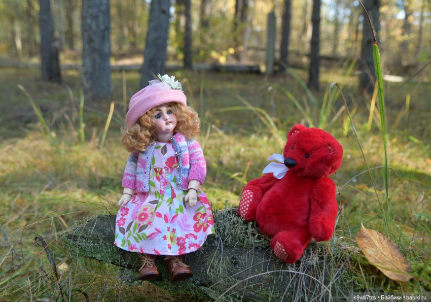 Симона и мишка Альфонсо — Антикварные куклы Simon & Halbig (S&H): Симон Хальбиг (фото 2)