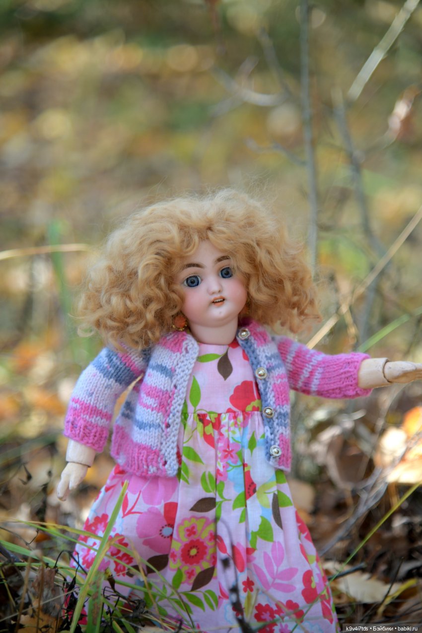 Симона и мишка Альфонсо — Антикварные куклы Simon & Halbig (S&H): Симон Хальбиг