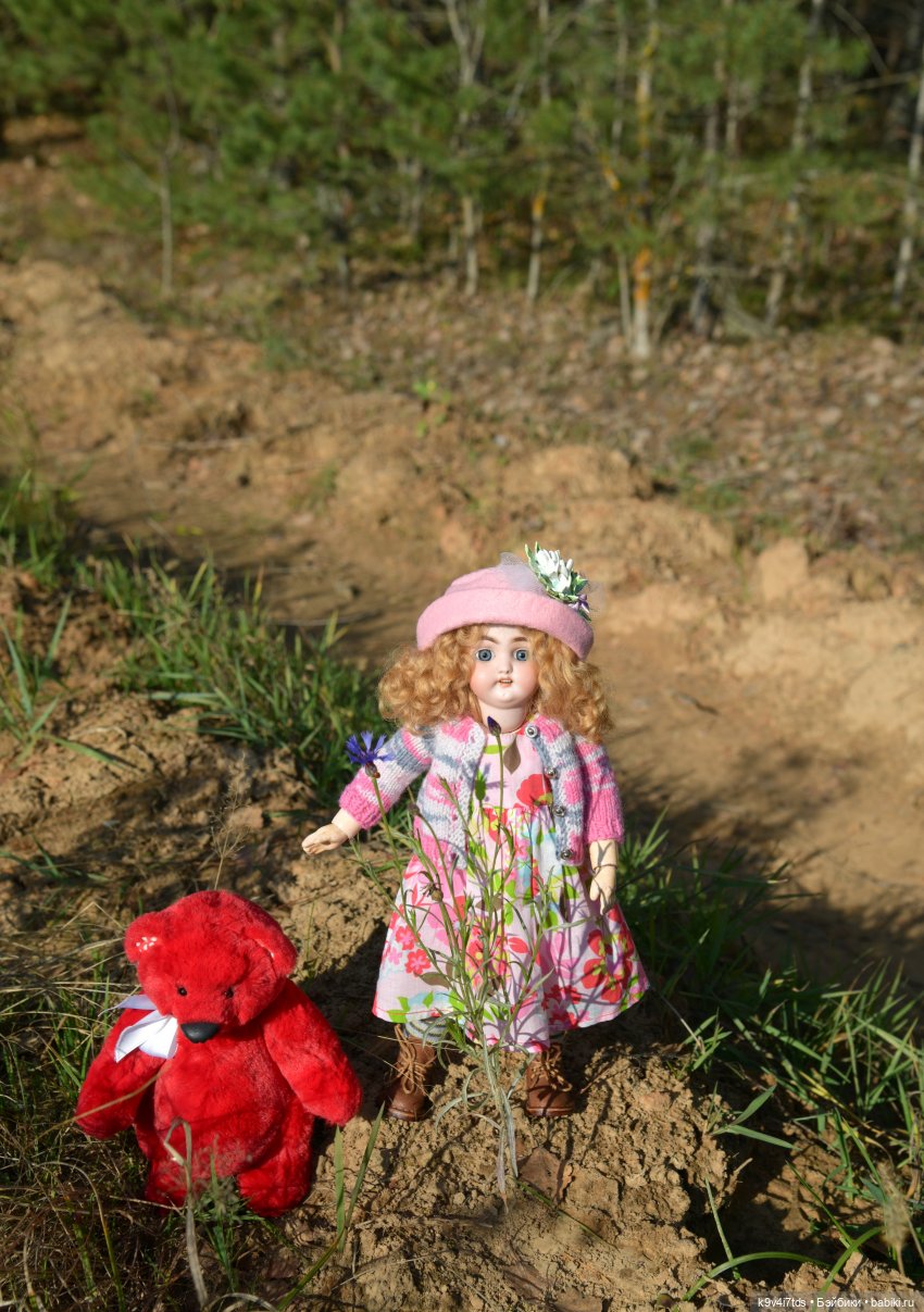 Симона и мишка Альфонсо — Антикварные куклы Simon & Halbig (S&H): Симон Хальбиг (фото 6)