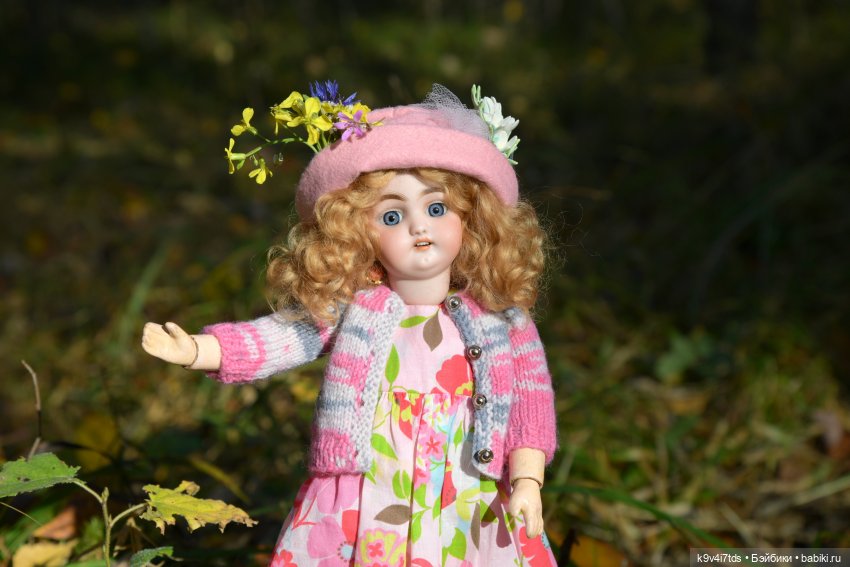 Симона и мишка Альфонсо — Антикварные куклы Simon & Halbig (S&H): Симон Хальбиг