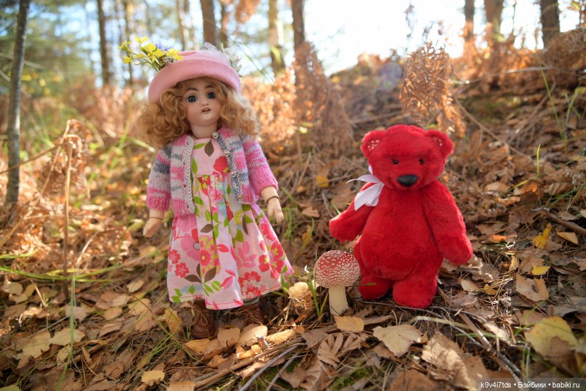 Симона и мишка Альфонсо — Антикварные куклы Simon & Halbig (S&H): Симон Хальбиг (фото 10)