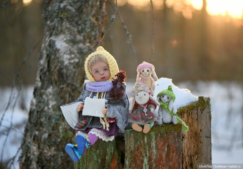 Алеся и Зимний Лес — Куклы Sylvia Natterer (Сильвия Наттерер): Gotz (фото 6)