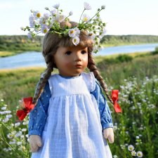 Катрин и Альфонсо на Волге. Katrin, Stoffpuppe Doll, Kathe Kruse