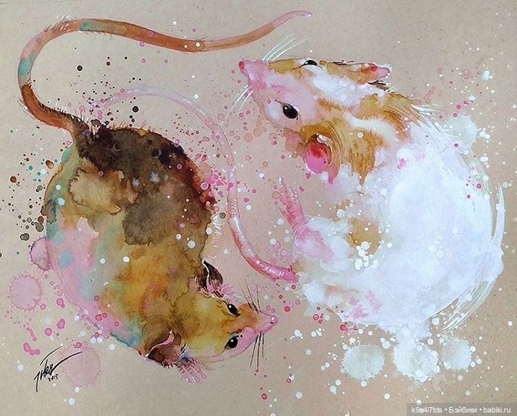 Акварельные картины Tilen Ti