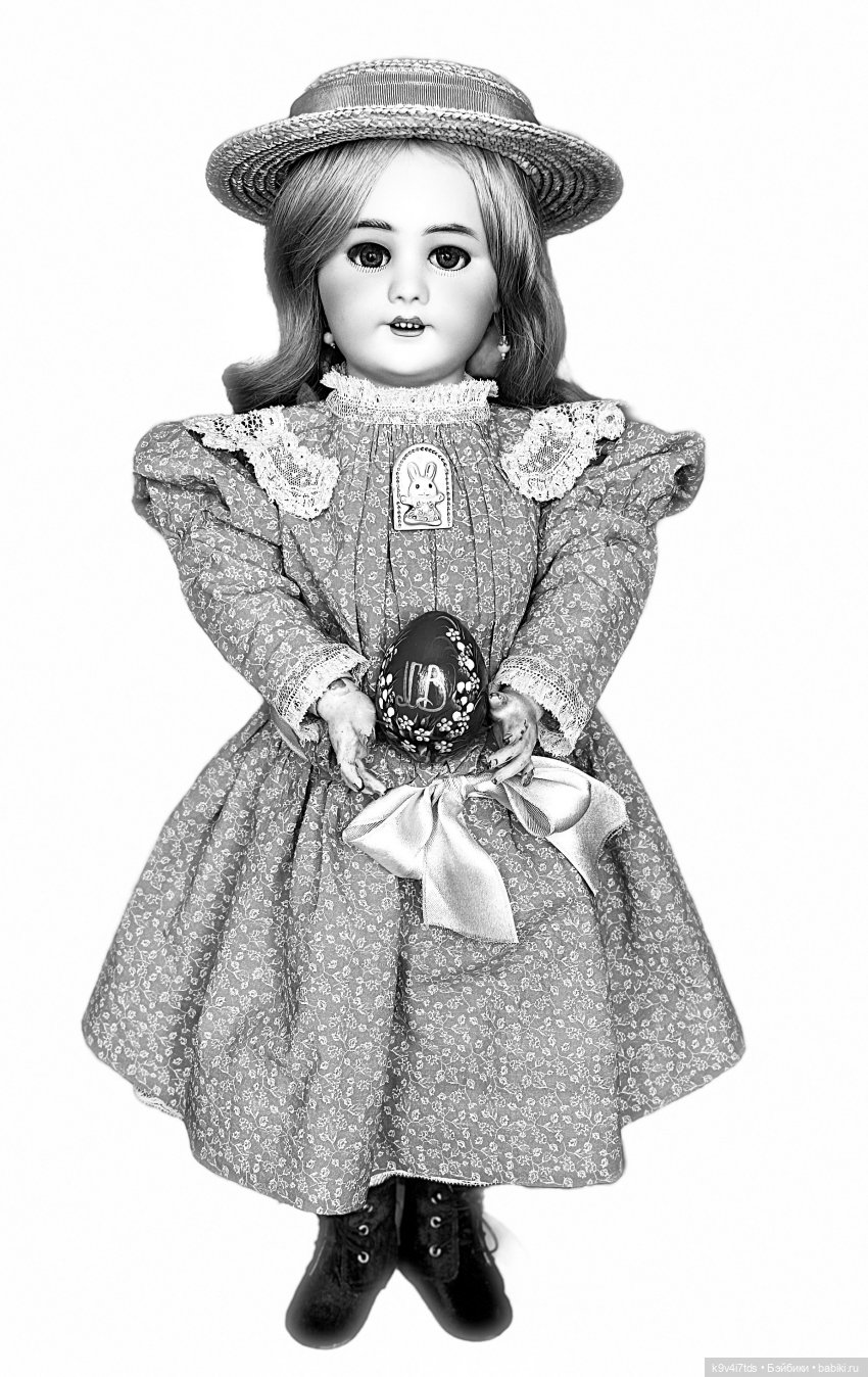 Элли в красивом платье — Антикварные куклы Jumeau (Жюмо): Tete Jumeau