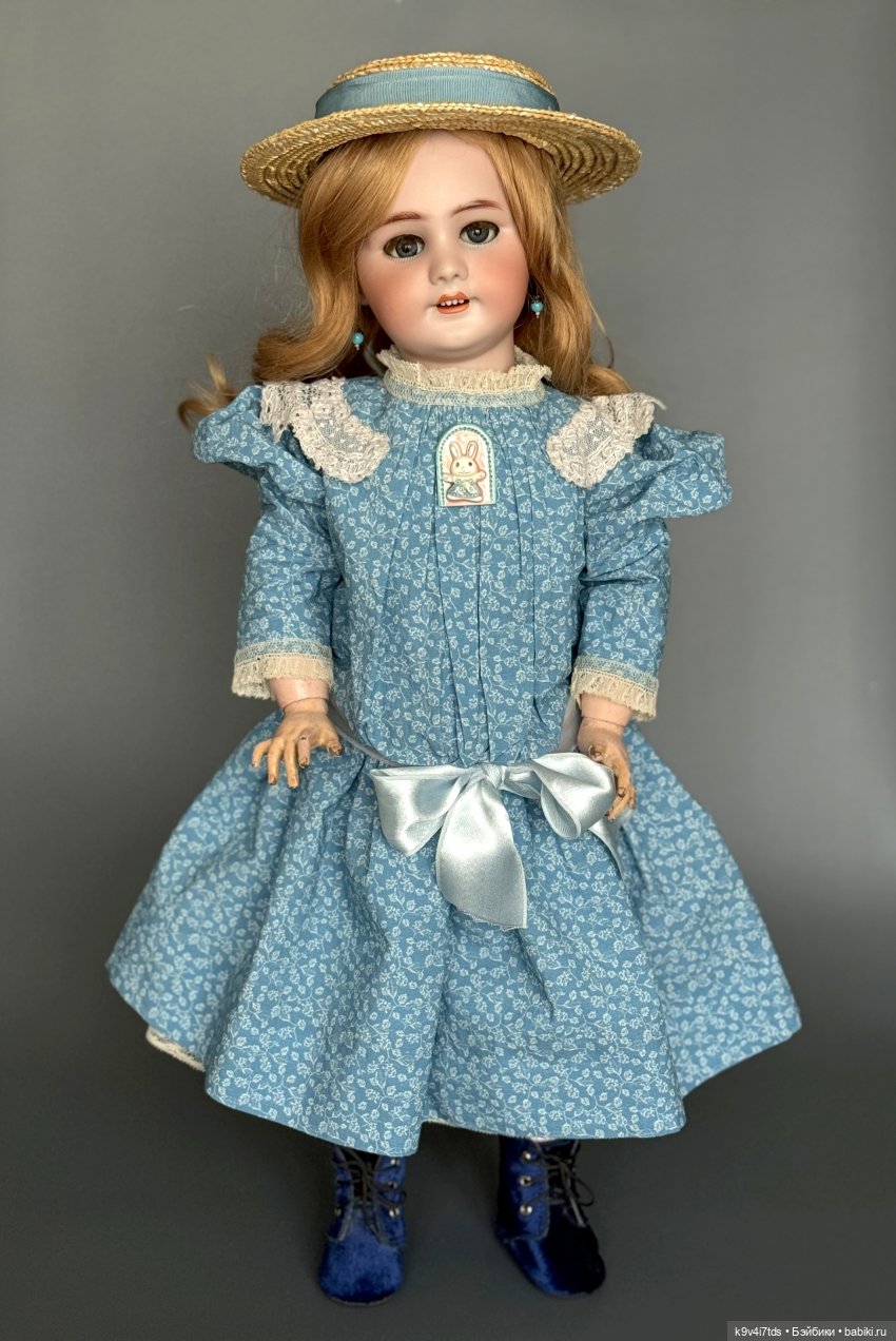 Элли в красивом платье — Антикварные куклы Jumeau (Жюмо): Tete Jumeau