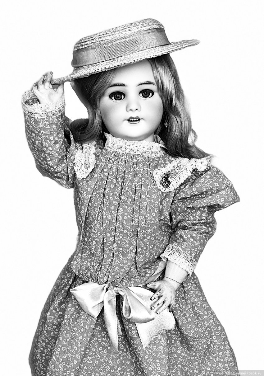 Элли в красивом платье — Антикварные куклы Jumeau (Жюмо): Tete Jumeau