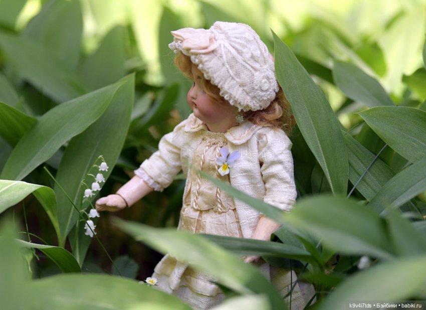 Цветочная прогулка — Антикварные куклы Simon & Halbig (S&H): Симон Хальбиг (фото 4)