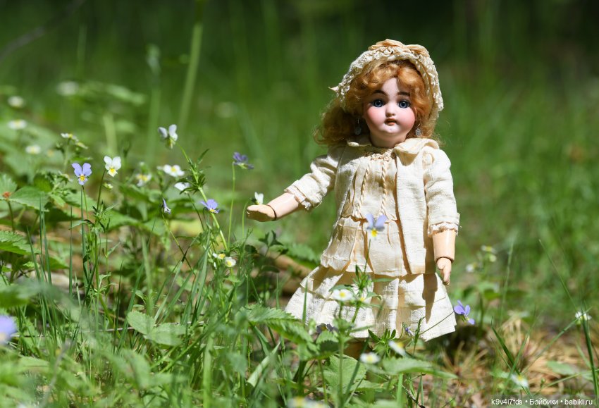 Цветочная прогулка — Антикварные куклы Simon & Halbig (S&H): Симон Хальбиг