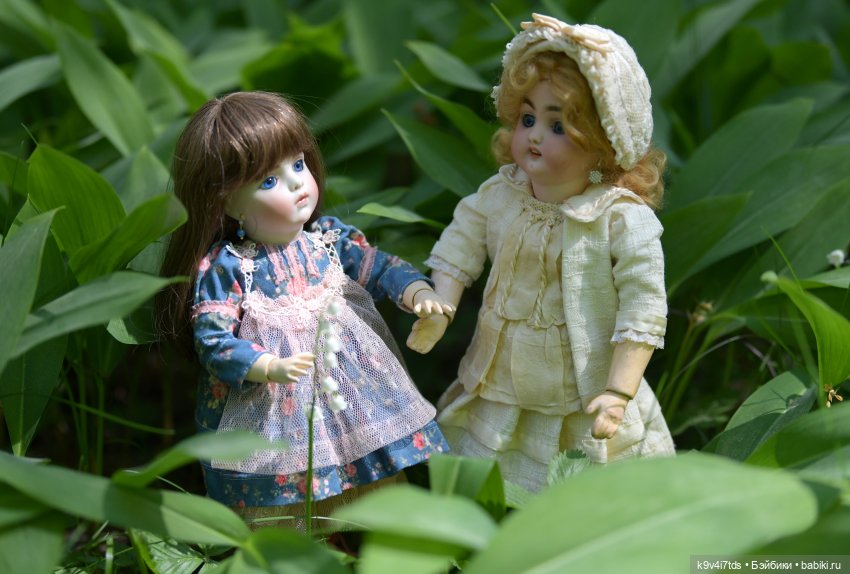 Цветочная прогулка — Антикварные куклы Simon & Halbig (S&H): Симон Хальбиг (фото 10)