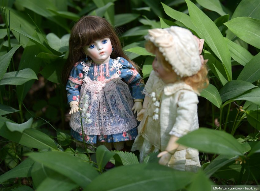 Цветочная прогулка — Антикварные куклы Simon & Halbig (S&H): Симон Хальбиг