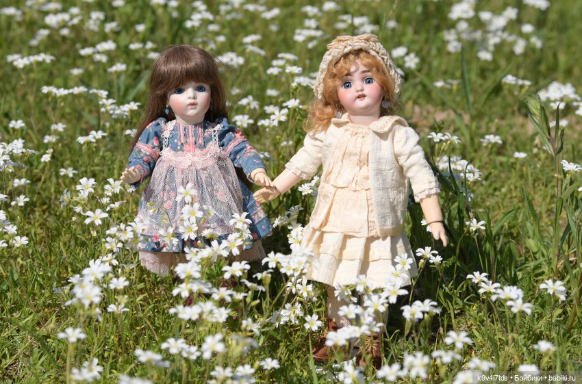 Цветочная прогулка — Антикварные куклы Simon & Halbig (S&H): Симон Хальбиг