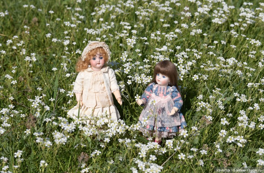 Цветочная прогулка — Антикварные куклы Simon & Halbig (S&H): Симон Хальбиг