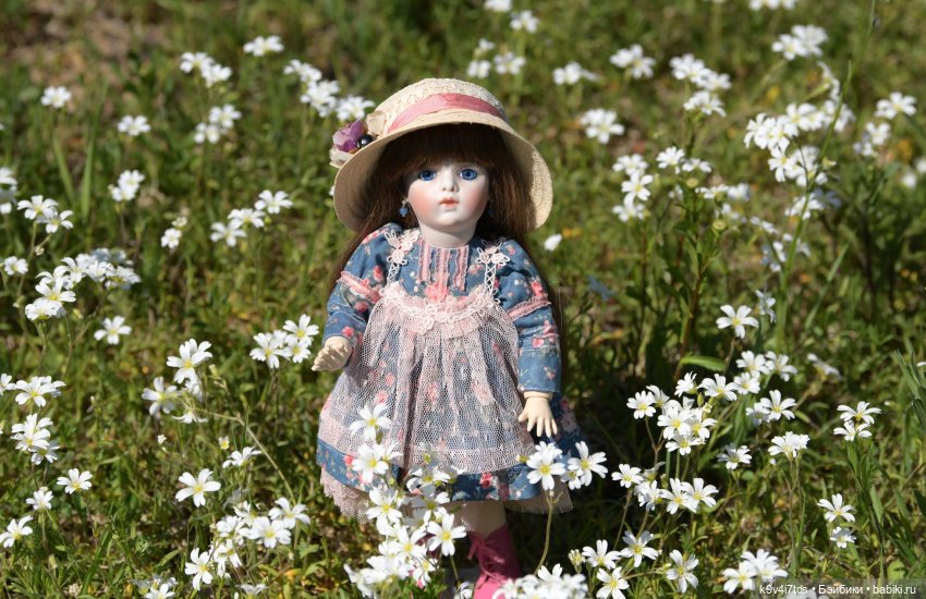 Цветочная прогулка — Антикварные куклы Simon & Halbig (S&H): Симон Хальбиг