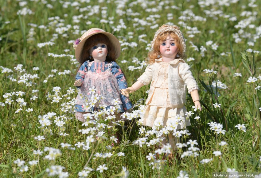Цветочная прогулка — Антикварные куклы Simon & Halbig (S&H): Симон Хальбиг