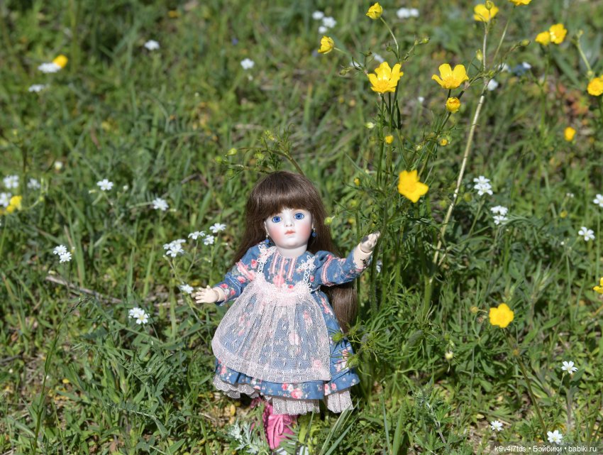 Цветочная прогулка — Антикварные куклы Simon & Halbig (S&H): Симон Хальбиг
