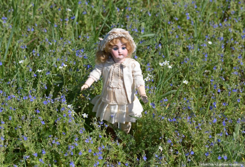 Цветочная прогулка — Антикварные куклы Simon & Halbig (S&H): Симон Хальбиг