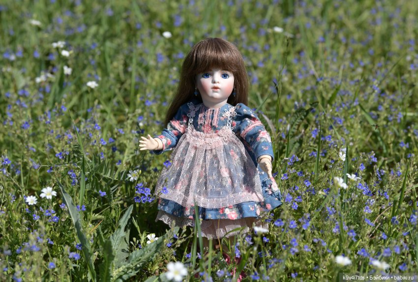 Цветочная прогулка — Антикварные куклы Simon & Halbig (S&H): Симон Хальбиг