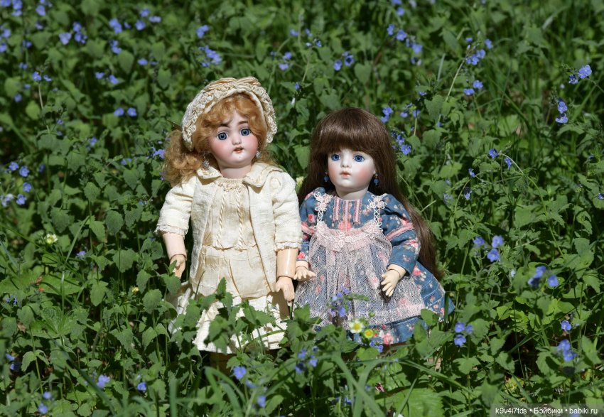 Цветочная прогулка — Антикварные куклы Simon & Halbig (S&H): Симон Хальбиг