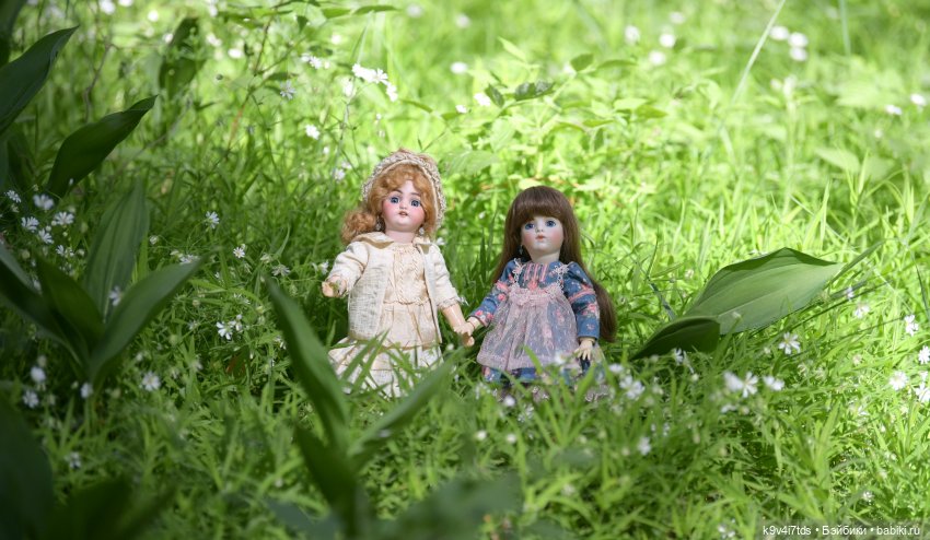 Цветочная прогулка — Антикварные куклы Simon & Halbig (S&H): Симон Хальбиг