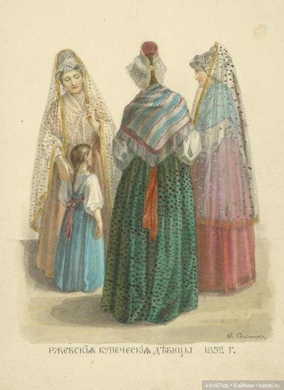 Русский народный костюм в произведениях русских художников XVIII - начала XX века, Федор Григорьевич Солнцев