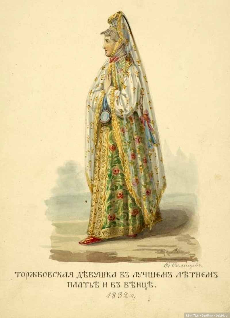 Русский народный костюм в произведениях русских художников XVIII - начала XX века, Федор Григорьевич Солнцев (фото 10)
