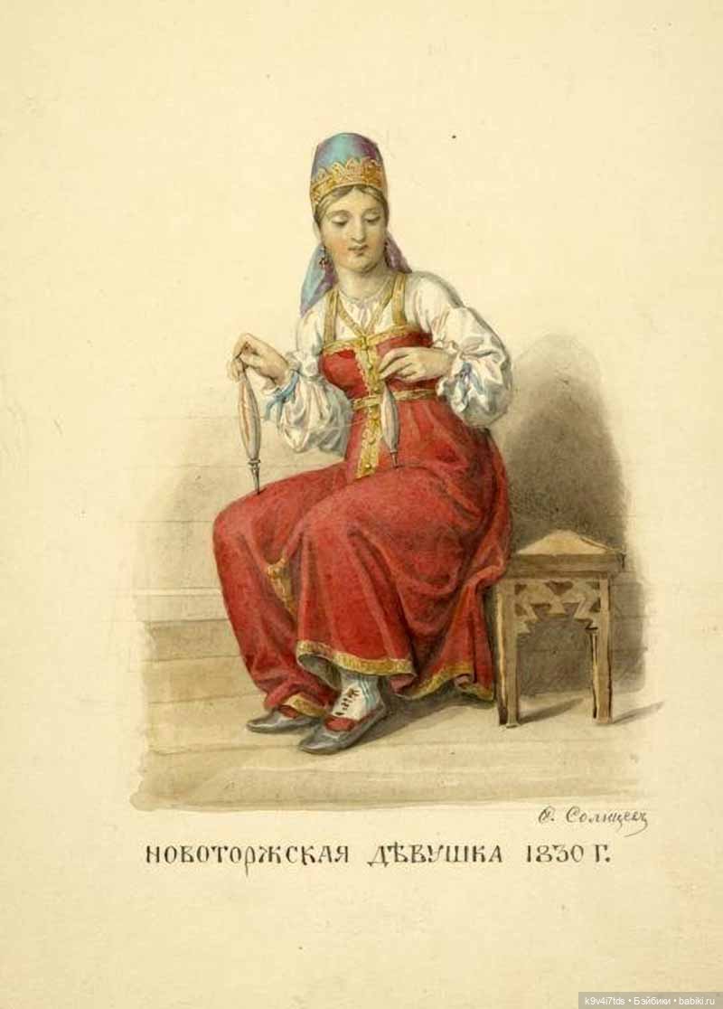 Русский народный костюм в произведениях русских художников XVIII - начала XX века, Федор Григорьевич Солнцев (фото 5)