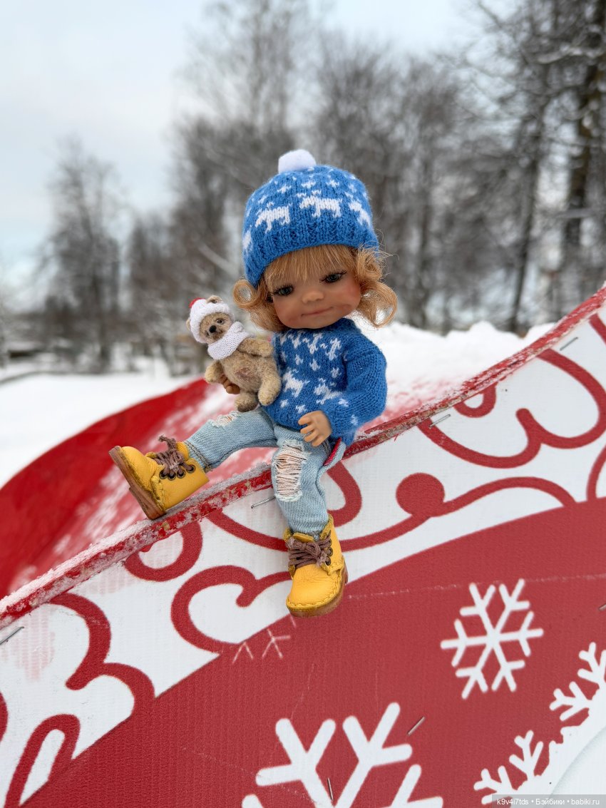 Зимняя прогулка Эллы — Куклы Meadow dolls (Медовушки): BJD (БЖД) (фото 8)