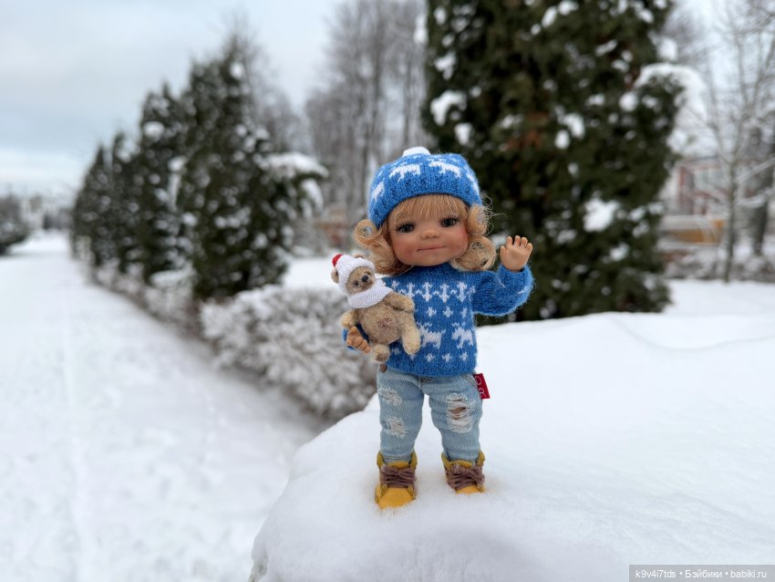 Зимняя прогулка Эллы — Куклы Meadow dolls (Медовушки): BJD (БЖД) (фото 9)