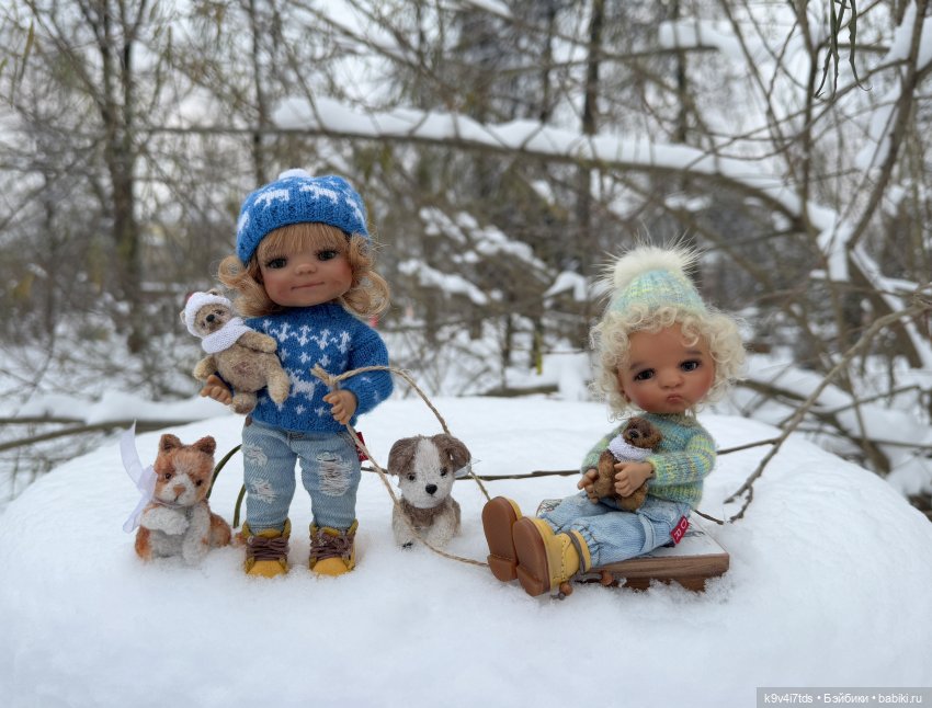 Зимняя прогулка Эллы — Куклы Meadow dolls (Медовушки): BJD (БЖД)