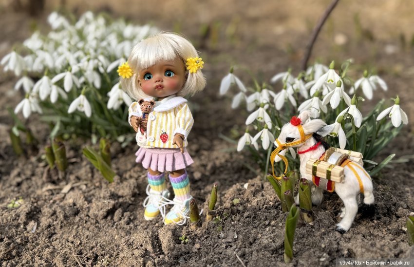 Агуша и подснежники | Бэйбики Агуша и подснежники — Куклы Latidoll (Лати): BJD (БЖД)