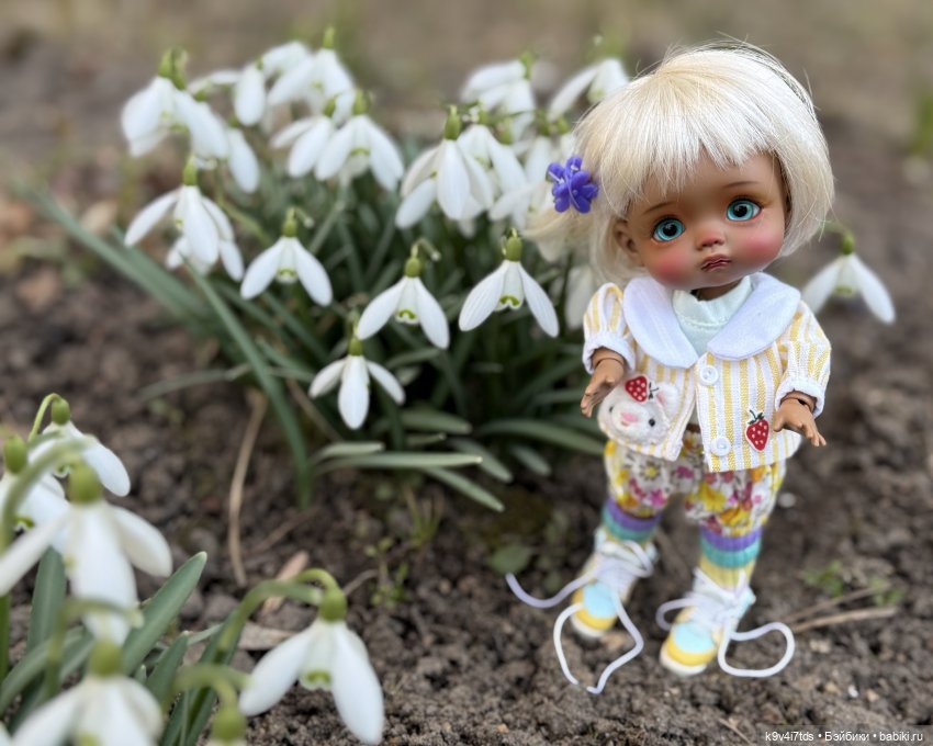 Агуша и подснежники | Бэйбики Агуша и подснежники — Куклы Latidoll (Лати): BJD (БЖД) (фото 6)