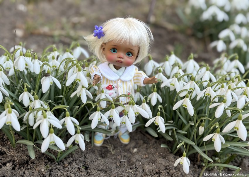 Агуша и подснежники | Бэйбики Агуша и подснежники — Куклы Latidoll (Лати): BJD (БЖД) (фото 4)