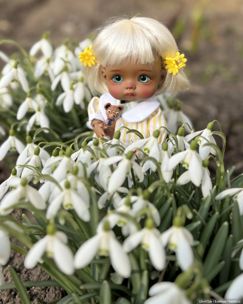 Агуша и подснежники | Бэйбики Агуша и подснежники — Куклы Latidoll (Лати): BJD (БЖД) (фото 9)